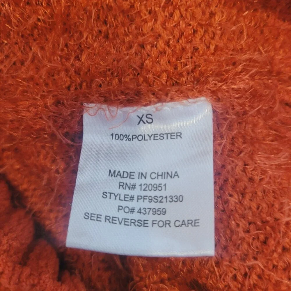Hippie Rose Chenille Cropped Eyelash Striped Back Zip Crewneck Sweater